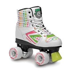 Roces Kinderen Kolossal rollerskates/rolschaatsen Street, wit-groen, 34