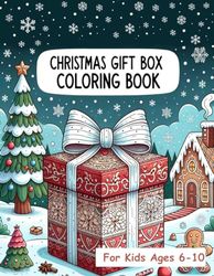 Christmas Gift Box - Ideal Gifts for Kids, Holiday Themed Illustrations, 8.5" x 11", Children's Coloring Books, Fun Activities for Boys and Girls