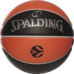 Spalding United Sports Euroleague Varsity TF-150 Sz7 Ball, uniseks, voor volwassenen, zwart/oranje, 7