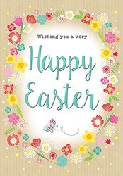 Traditional Easter Card Open - 7 x 5 inches - Piccadilly Greetings