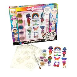 Nice Group- Influencer Set Glitter Tattoo Make Up, 92021, Multicolore, Taglia Unica