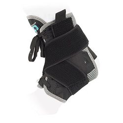 Ultimate Performance Advanced Ankle Brace with Straps, Large, Black/Grey