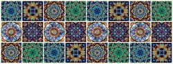 Doge Milano Tapis de cuisine, 100% Made in Italy, Tapis antitache avec impression numérique, Tapis antidérapant et lavable, Modèle Majolica - Bethany, 140x52 cm