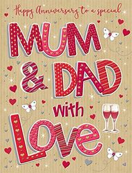 Annivesary Card Anniv mama & papa - 8 x 6 inch - Regal Publishing