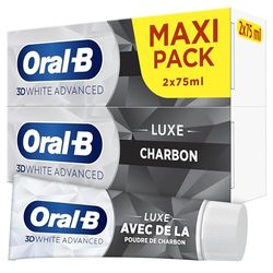 Oral-B 3D White Advanced Luxe Charbon Dentifrice 150 ml