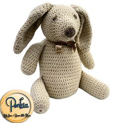 Coniglietto fatto a mano di lana ad uncinetto,affettuoso ,dolce aspetta di essere adottato da te