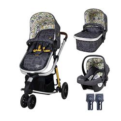 Cosatto Giggle barnvagn, barnvagn och babybilstol paket – från födsel till 18 kg, lätt resesystem, naturstig