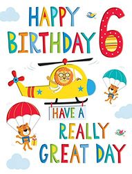 Regal Publishing Juvenile Birthday Card Age 6 M - 8 x 6 inches