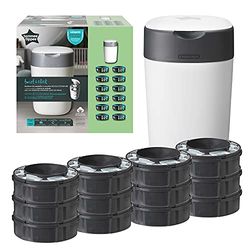 Tommee Tippee 85100501 Twist En Click Sangenic Tec Starterset Luierverwijderingssysteem, Wit