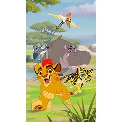 BebeGavroche draperi snygg storlek L för kungens lejoner i djungeln från Disney 140 cm x 245 cm