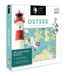 PuzzleMap OSTSEE. 500 Teile: Für Küstenbewohner, Insulaner und Urlauber