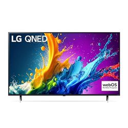 LG QNED 65'', Serie 80 2024, 65QNED80T6A, Smart TV 4K, Processore α5 Gen7, Design slim, 20W, 3 HDMI, Filmmaker Mode, Game Optimizer, Alexa, Wi-Fi, webOS 24, Telecomando puntatore