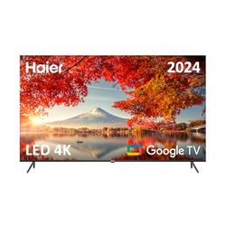 Haier Direct LED 4K UHD H43K800UX - Smart TV 43" Google TV, Dolby Audio en Dolby Vision, HDR 10, Smart Remote Control, Google Assistant, Bluetooth 5.1, DBX TV, HDMI 2.1 x 4, zonder lijst, 2024