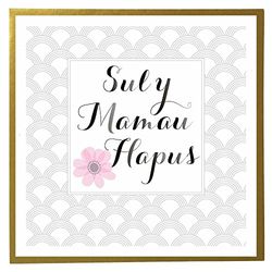 Claire Giles Quill "Sul y Mamau Hapus - Pink Flower" Welsh Mother's Day Card