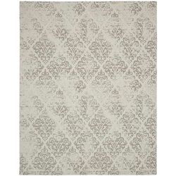 Nourison DAS03 Damask Rug, Ivory 3.05m x 2.44m