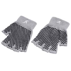 ProsourceFit Grippy Yoga Handschoenen, One Size Fit All Firm Fingerless Design in Grey Color