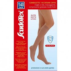Scudotex Media Corta 140 Open Denier Open Punta Abierta Color Daino Talla 1-1 unidad