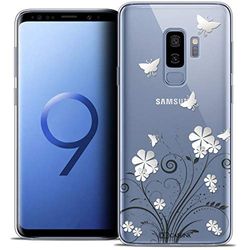 Caseink Fodral för Samsung Galaxy S9+ / S9 Plus (6.2) fodral [kristallgel HD kollektion sommar design fjärilar - mjuk - ultratunn - tryckt i Frankrike]