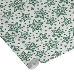 Homéa, Nappe Gaufrée en Papier Décorée Etoiles Vertes 1,18 x 5M