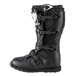 O'Neal | Botas de Motocross | MX Enduro | Protección de suela metálica, tejido Air-Mash confortable, hebillas fácilmente ajustables | Bota de piloto EU | Adulto | Negro | Talla 41/8