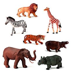 Miniland - Animais da selva de brinquedo 7 figuras