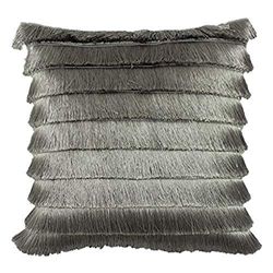 Furn Flicker Feather Filled Cushion, Silver, 45 x 45cm