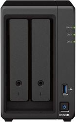 Synology DS723+ 12TB 2 Bay Desktop NAS Solution, Installed with 2 x 6TB Western Digital Red Plus Drives