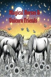 Magical Horses & Unicorns Coloring Book