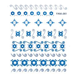 SABRINA AZZI Sabrina Art Deco Soletta Blu e Argento (793), Standard, Unico