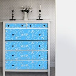 Your Design - Adesivo per mobili, Motivo Decorativo, Blu, 2 x 26 x 180 cm