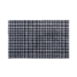 Générique Tappeto di Ingresso Fusion Dry – Nero a Righe Grigio Chiaro – 50 x 80 cm – Supporto in Vinile Antiscivolo