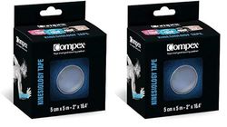 Compex Rouleau de Tape kinésiologique Coloris Noir (Lot de 2)