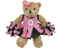 Champion Treasures NCAA Ohio State Buckeyes Cheerleader Bär, Pink/Schwarz