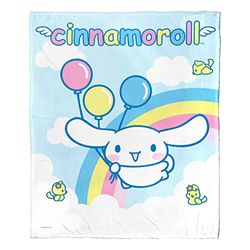 Northwest Sanrio Cinnamoroll Silk Touch Gooi Deken, 50 "x 60", Rainbow Clouds