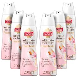 Imperial Leather Ultimate Moisture Cherry Blossom & Almond Oil Foamburst, Ultra Rich Lather & Delicate Fragrance, Suitable for Sensitive Skin - Vegan & Cruelty Free (200ml), Multipack 6 x 200ml