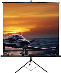 Oray Screen Trepied Ecran de Projection Portable 125 x 125 cm Noir