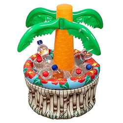 Boland 52161 - Refroidisseur de Boisson Gonflable Palmier - Taille 62 cm - Décoration - Refroidisseur de Boissons, fête de Piscine, fête d'été, fête à thème