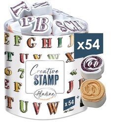 Aladine – 03727 – Timbro per Stampante – Stampo – Scrap – Alfabeto crayonne