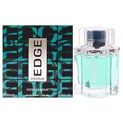 Swiss Arabian Edge Intense for Men - EDP Spray - Addictive Blend of Fruity, Citrus Fragrance - Long Lasting Personal Fragrance, Cologne for men- Enchanting Fusion of Arabic Perfume for men -100ml