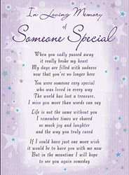 Regal Publishing Memorial Card Someone Special - 120 x 165 mm