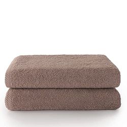 Top Towel - Plus - Toallas de baño grandes - Toallas baño - 2 toallas de ducha - 100x150 cms Algodon 100% - Vison