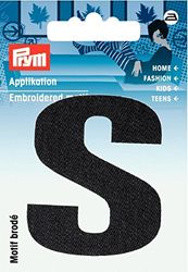 Prym 925841 - Applicazione lettera S, colore: Nero