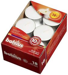 Bolsius Maxi Tea Lights in Box Burning Time 10 Hours Pack of 72