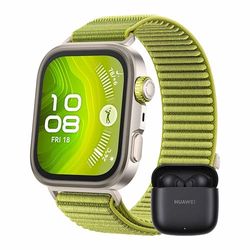 HUAWEI WATCH FIT4 Pro Smartwatch, + Freebuds SE 2 Nero, Ultra-sottile, 1.82" Schermo in Zaffiro & Lunetta in Lega di Titanio, Fitness Tracker, con App ECG, fino a 10 Giorni, GPS, 30 mesi di Garanzia