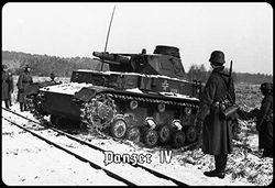 Schatzmix Panzer IV (i snö) metallskylt väggdekoration 20 x 30 tin plåtskylt, plåt mångfärgad, 20 x 30 cm
