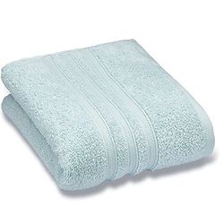 Catherine Lansfield Zero Twist Toalha de banho grande, algodão, azul pastel