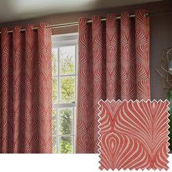 Paoletti Gatsby Jacquard Eyelet Curtains