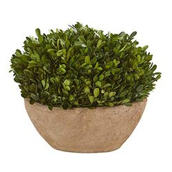 NearlyNatural Plantes en Soie Naturelle, céramique, Vert