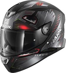 Motorcycle helmets Shark SKWAL 2.2 VENGER Mat KAR, Black/Anthracite/Red, S