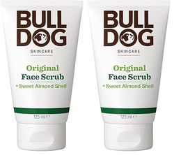 BULLDOG SKINCARE - Original Face Scrub For Men Exfoliating Almond Shell Scrub 125 ml (Pack of 2)